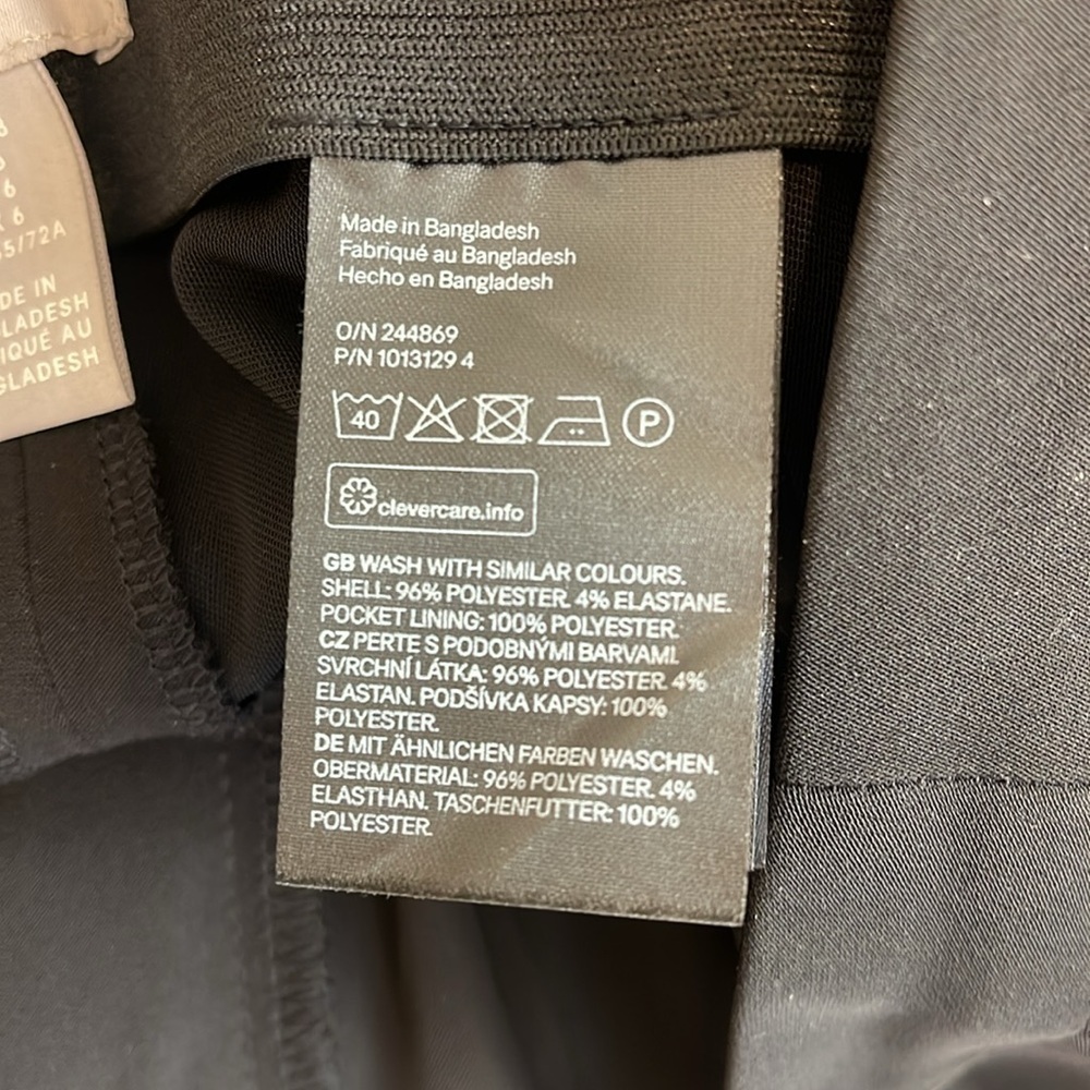 H&M Black Dress Pants US size 6 - Picture 4 of 5